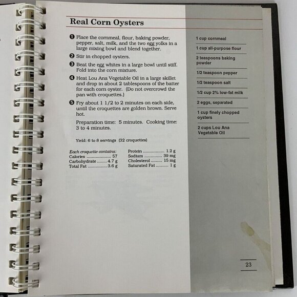 Louisiana Festivals Cookbook Spiral Hardcover 1994 By Lou Ana Gardens - Picture 6 of 14
